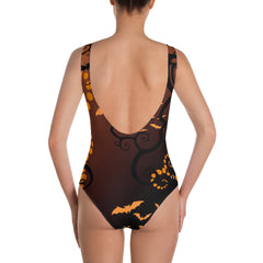 Spooky Vintage Halloween Design Swimsuit