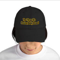 The Three B's  Distressed Dad Hat