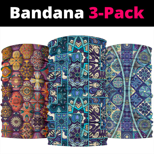 Mandala 6 Design by This is iT Original Bandana 3-Pack