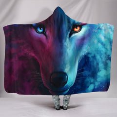 Fantasy Wolf Women's Hooded Blanket