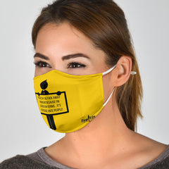 Stay Away From Me Face Mask(yellow)