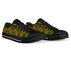 Black Gold Bandana Low Top Sneakers