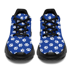 Paw Print Blue Chunky Sneakers