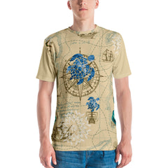 Earth Map All Over Men's T-shirt