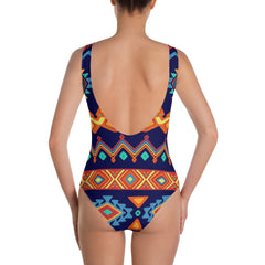 Abstract Shapes Pattern Swimsuit