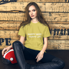 Happy Wife Happy Life Short-Sleeve Unisex T-Shirt